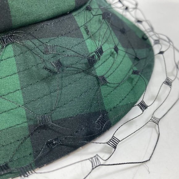 AUTHENTICITY GUARANTEED Dior Oblique Veiled bob hat checked